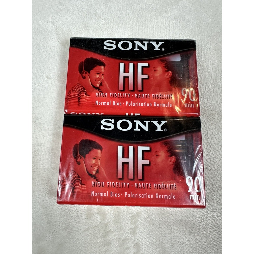 Sony HF 90-minute Blank Audio Cassette Tapes 2 Pack brand new sealed